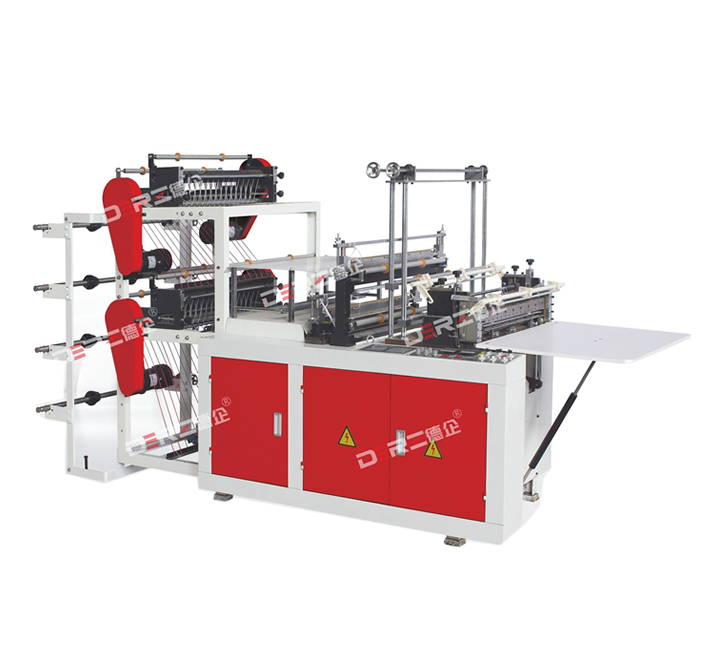 DZLQ-600/700/800/1000 Double Layer four Line Heat-sealing & Cold-cuttingBag-making Machine