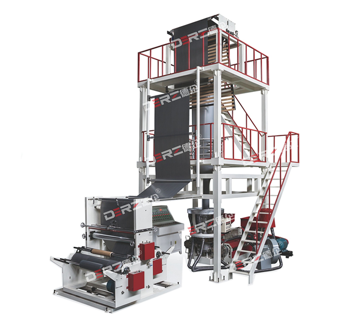 DZSJ-2L 1100/1300/1500 Two-layer Rotary Die-head Double RewindingFilm Blowing Machine(for courier bag making)